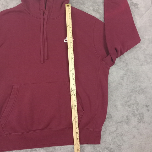Nike Men's Burgundy Pullover Hoodie Size Large - Picture 10 of 13